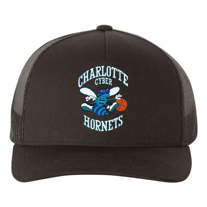 Cyber Hornets Oe Yupoong Adult 5-Panel Trucker Hat