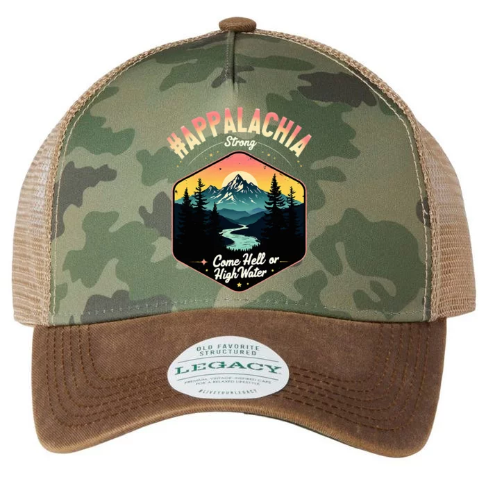 Come Hell Or High Water Nc Mountains Appalachia Strong Legacy Tie Dye Trucker Hat