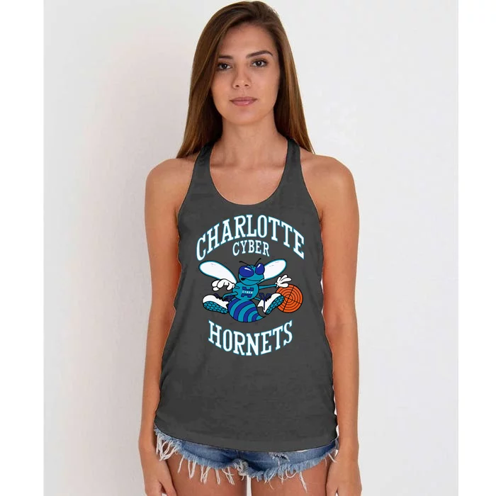 Cyber Hornets Oe Women's Knotted Racerback Tank