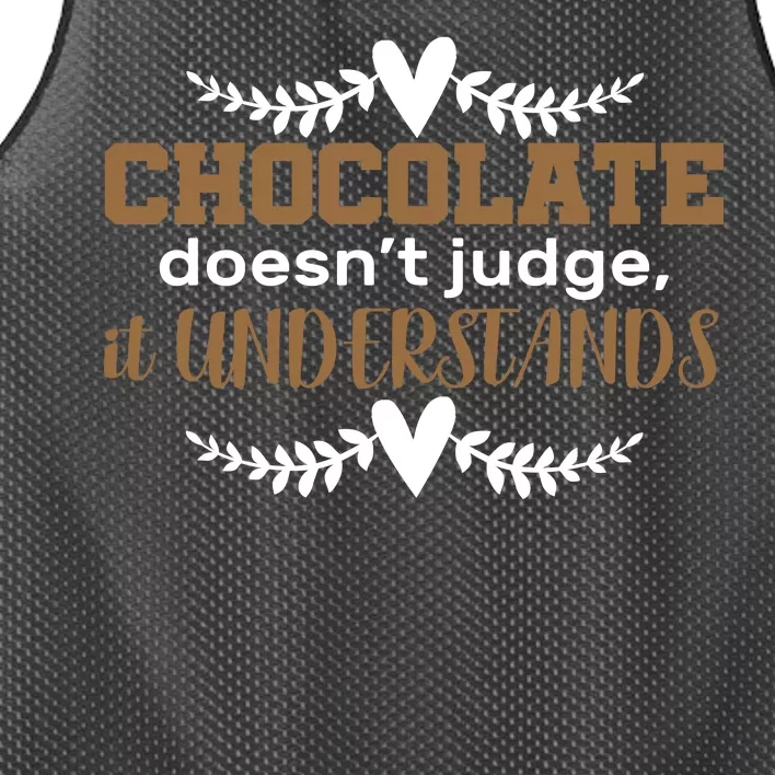 Chocolate Doesn't Judge It Understands Mesh Reversible Basketball Jersey Tank