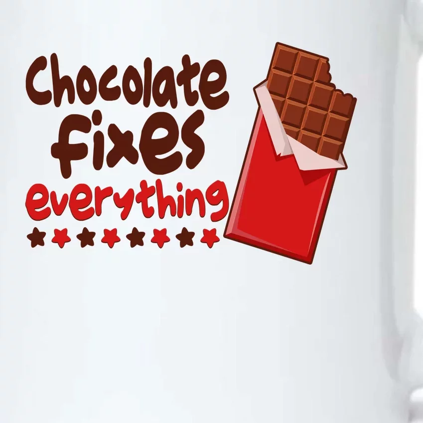 Chocolate Fixes Everything Chocolate Candy Bar Black Color Changing Mug