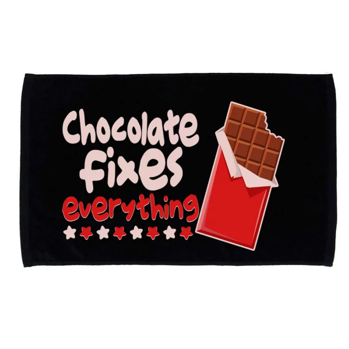 Chocolate Fixes Everything Chocolate Candy Bar Microfiber Hand Towel