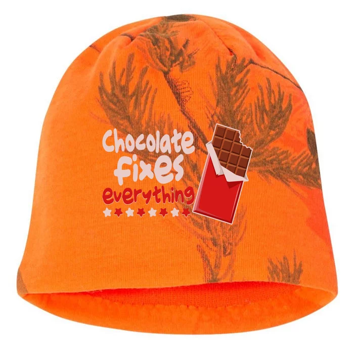 Chocolate Fixes Everything Chocolate Candy Bar Kati - Camo Knit Beanie