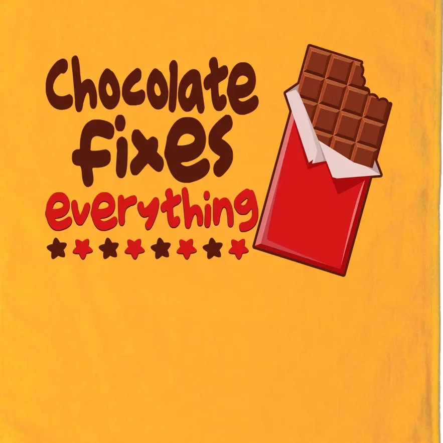 Chocolate Fixes Everything Chocolate Candy Bar Platinum Collection Golf Towel