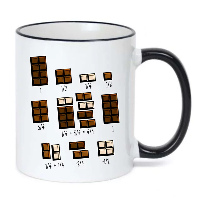 Chocolate Fractions Black Color Changing Mug