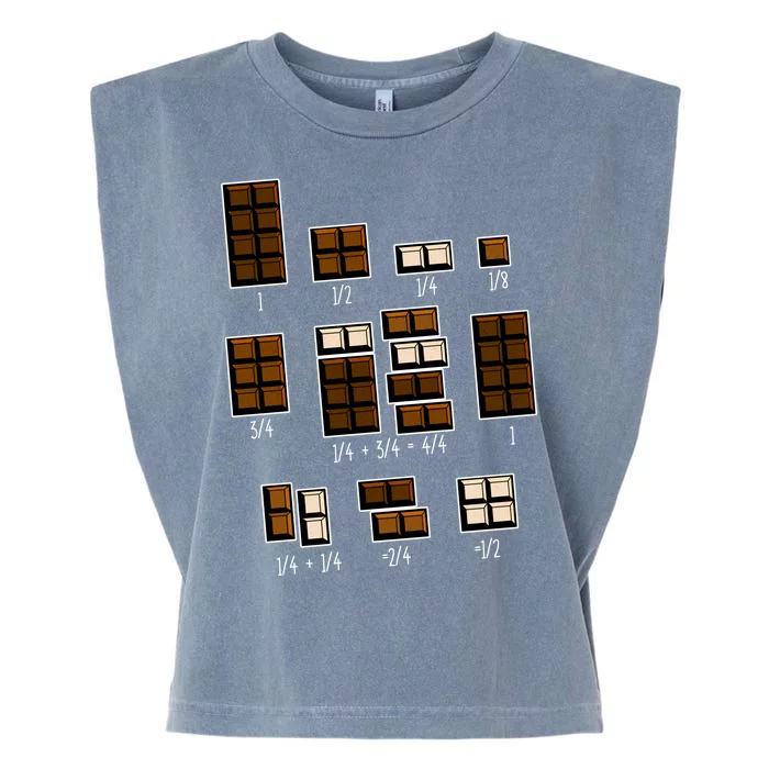 Chocolate Fractions Garment-Dyed Women's Muscle Tee