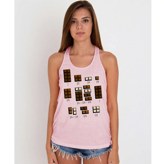 Chocolate Fractions Women's Knotted Racerback Tank