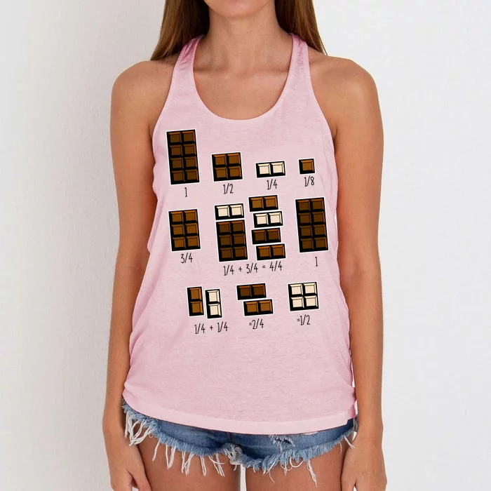 Chocolate Fractions Women's Knotted Racerback Tank