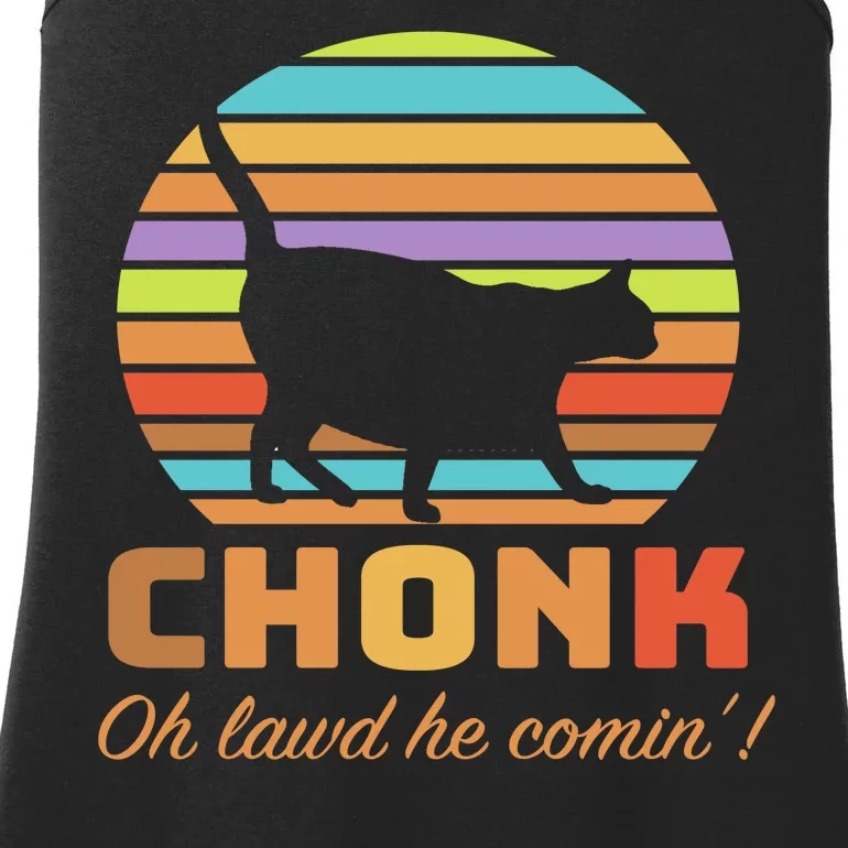 Chonk Scale Cat Meme Ladies Essential Tank