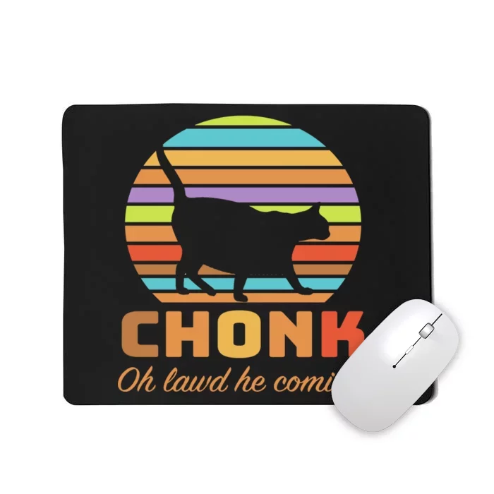 Chonk Scale Cat Meme Mousepad