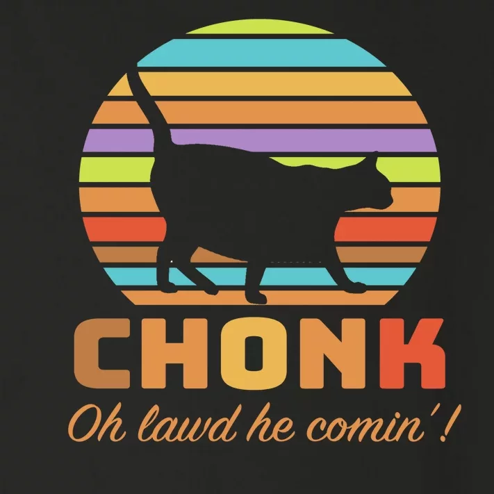 Chonk Scale Cat Meme Toddler Long Sleeve Shirt