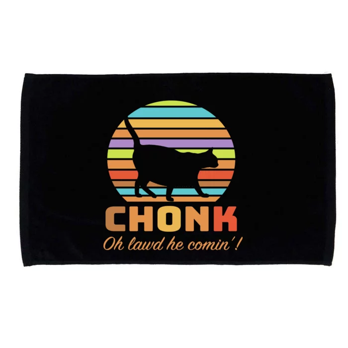 Chonk Scale Cat Meme Microfiber Hand Towel