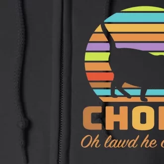 Chonk Scale Cat Meme Full Zip Hoodie