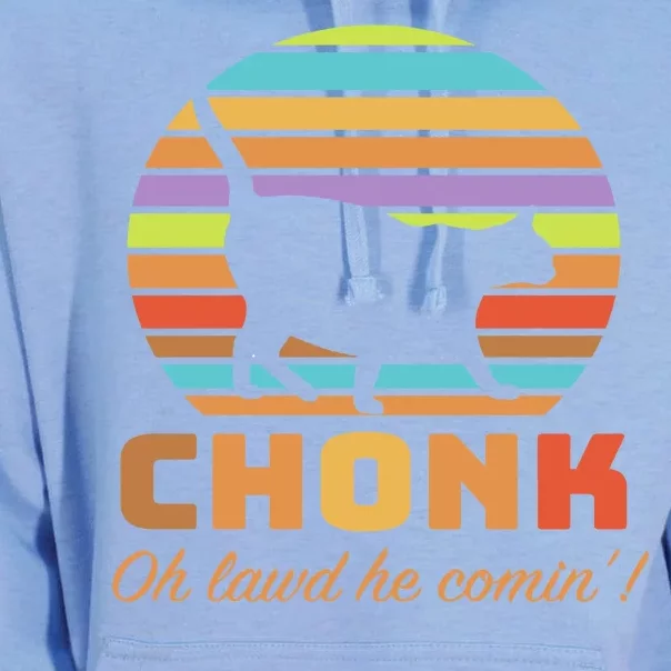 Chonk Scale Cat Meme Unisex Surf Hoodie