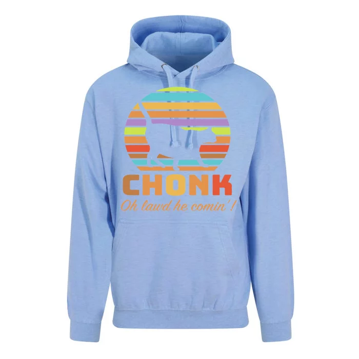 Chonk Scale Cat Meme Unisex Surf Hoodie