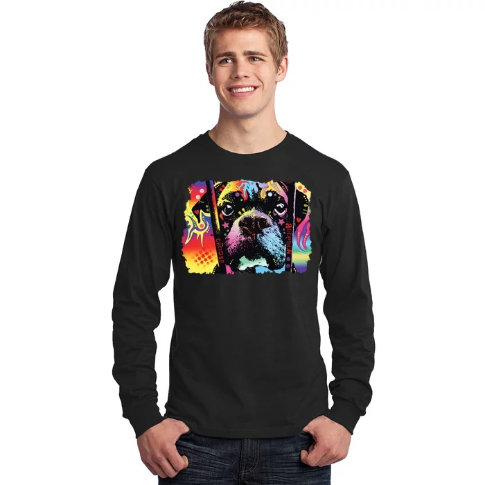 Choose Adoption Boxer Dog Dean Russo Long Sleeve Shirt