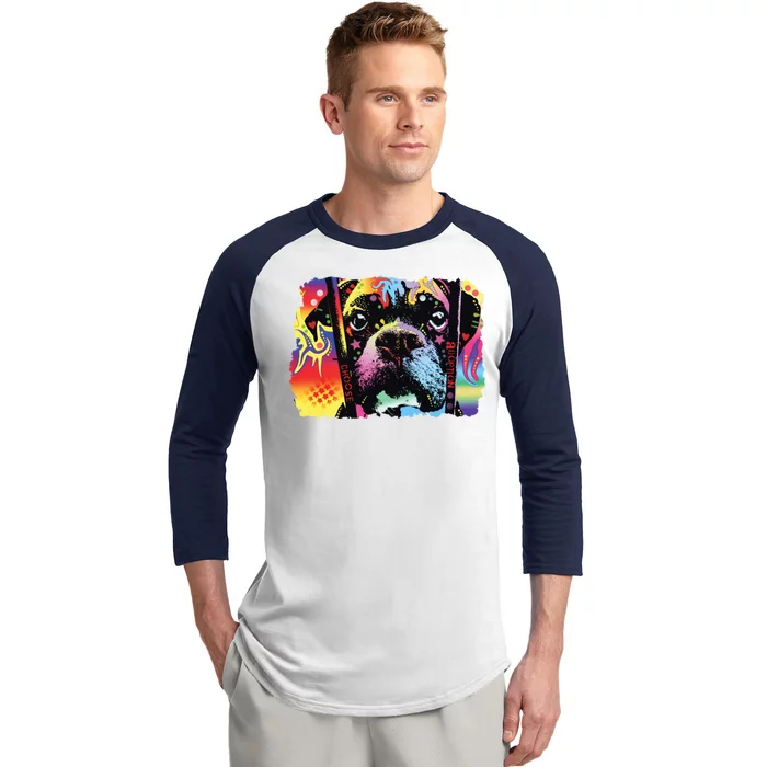 Choose Adoption Boxer Dog Dean Russo Baseball Sleeve Shirt