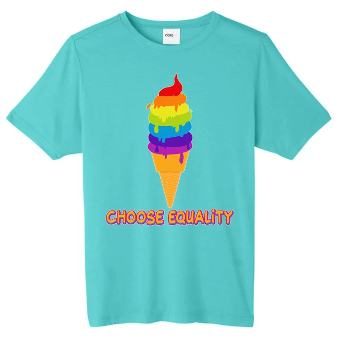 Choose Equality Rainbow Ice Cream ChromaSoft Performance T-Shirt