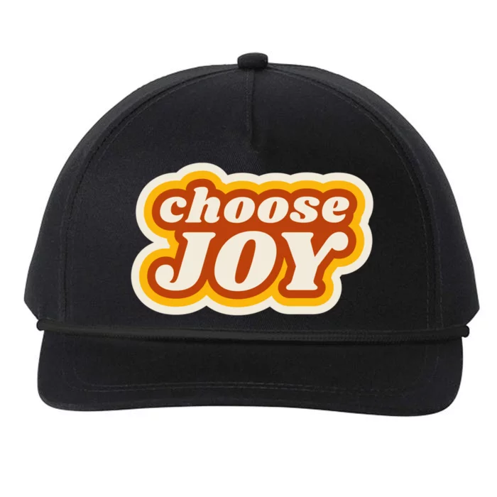 Choose Joy Snapback Five-Panel Rope Hat