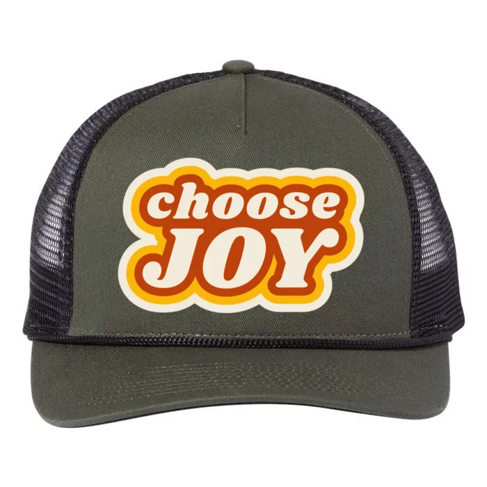 Choose Joy Retro Rope Trucker Hat Cap