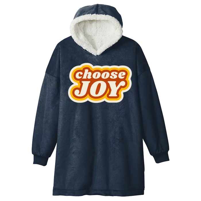 Choose Joy Hooded Wearable Blanket