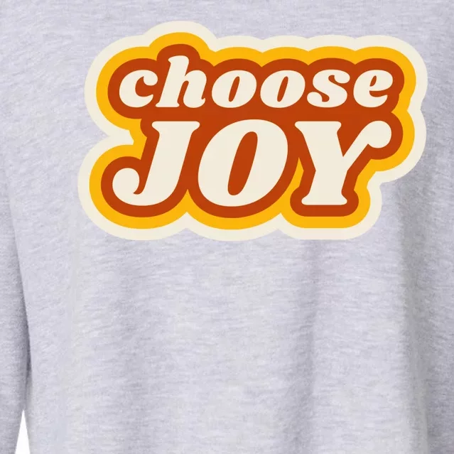 Choose Joy Cropped Pullover Crew