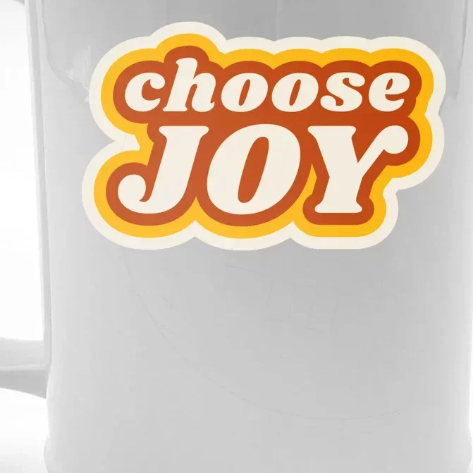 Choose Joy Front & Back Beer Stein