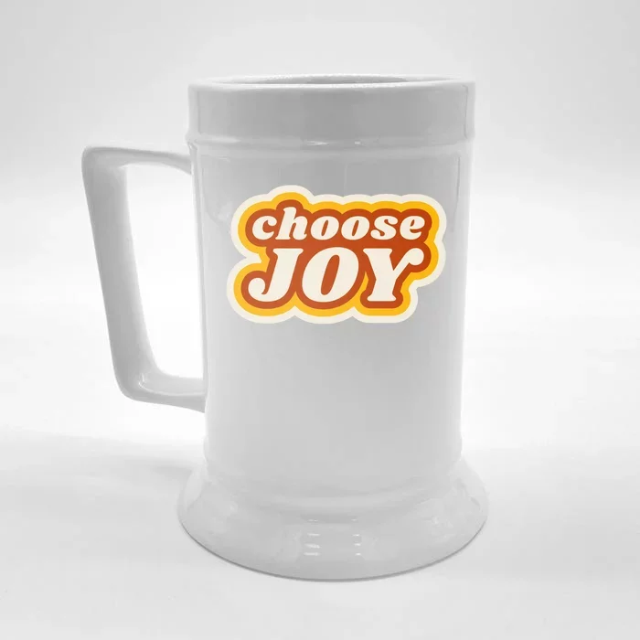 Choose Joy Front & Back Beer Stein