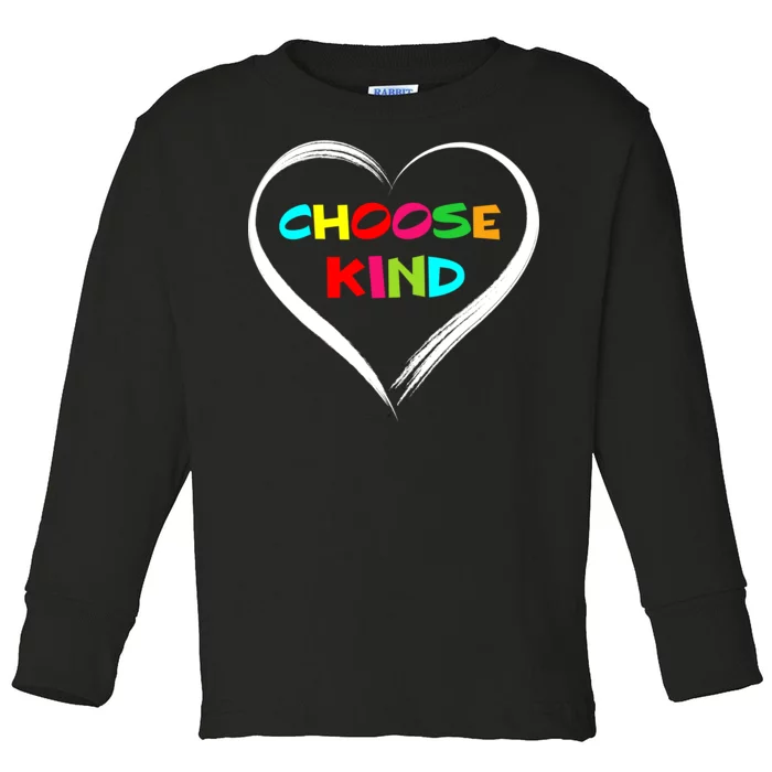 Choose Kind Toddler Long Sleeve Shirt