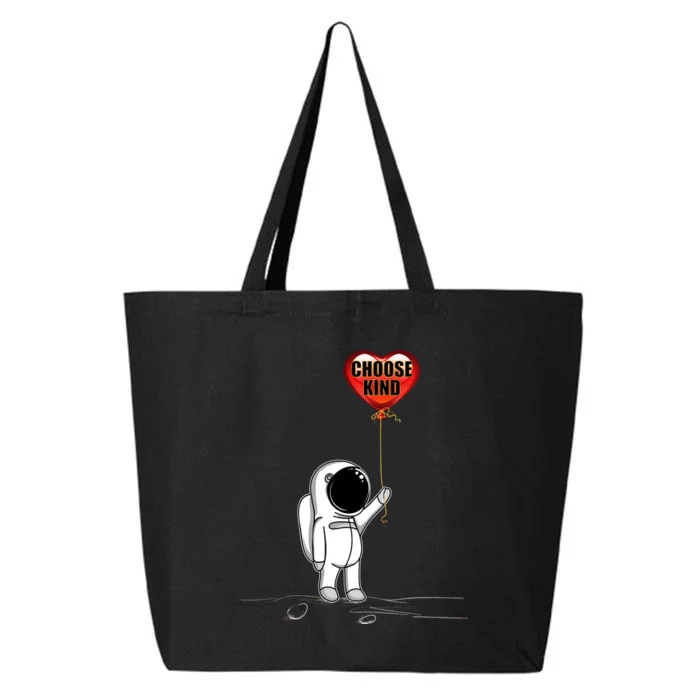 Choose Kind Astronaut Balloon Heart Anti Bullying 25L Jumbo Tote