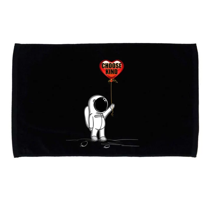 Choose Kind Astronaut Balloon Heart Anti Bullying Microfiber Hand Towel