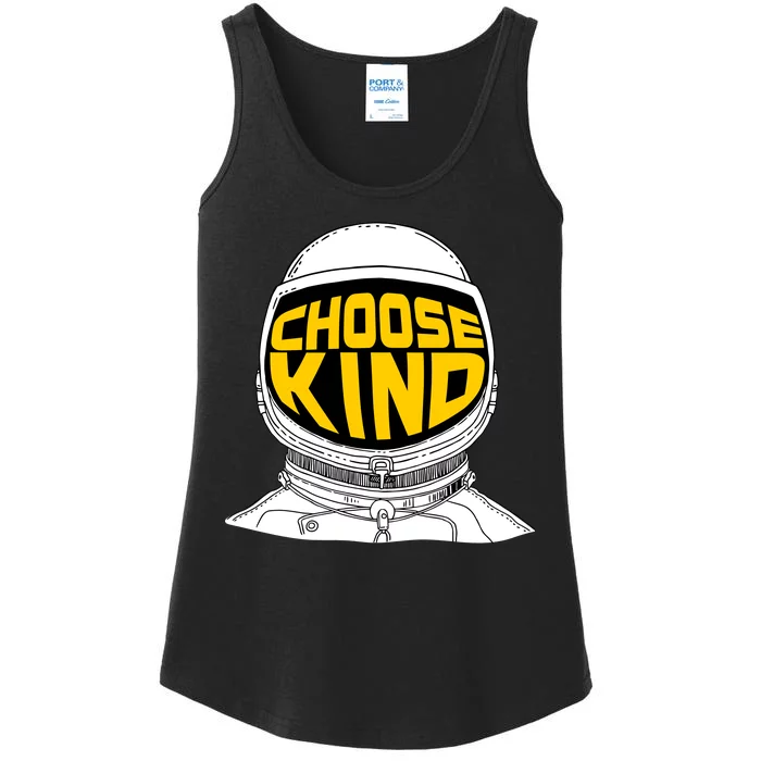 Choose Kind Astronaut Helmet Anti Bullying Message Ladies Essential Tank