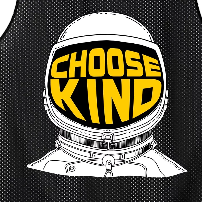 Choose Kind Astronaut Helmet Anti Bullying Message Mesh Reversible Basketball Jersey Tank