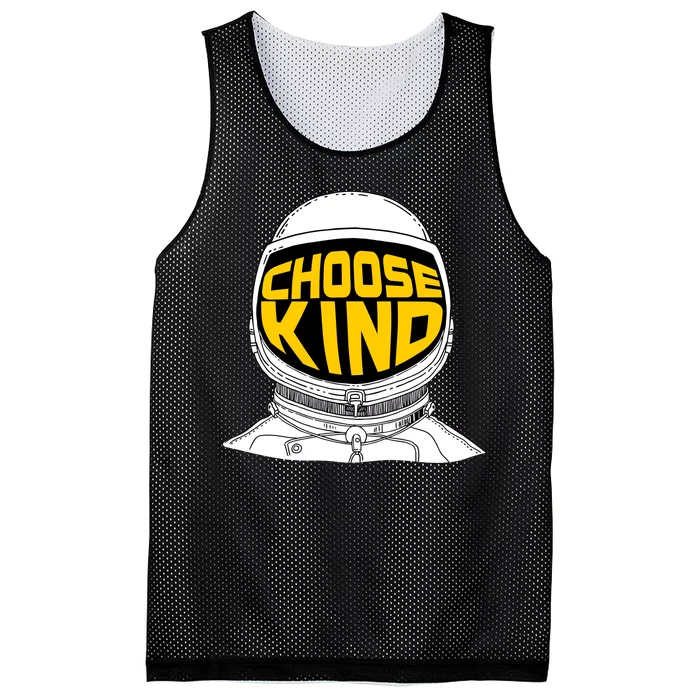 Choose Kind Astronaut Helmet Anti Bullying Message Mesh Reversible Basketball Jersey Tank