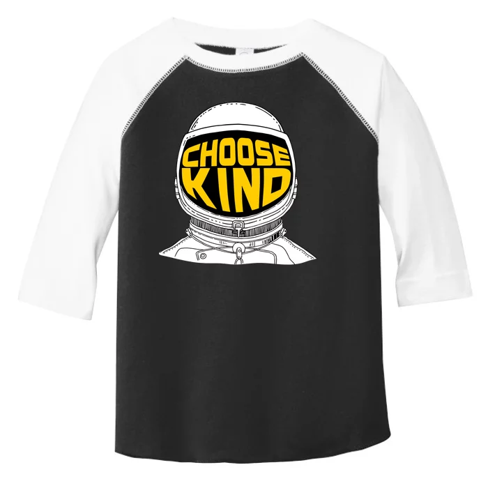 Choose Kind Astronaut Helmet Anti Bullying Message Toddler Fine Jersey T-Shirt