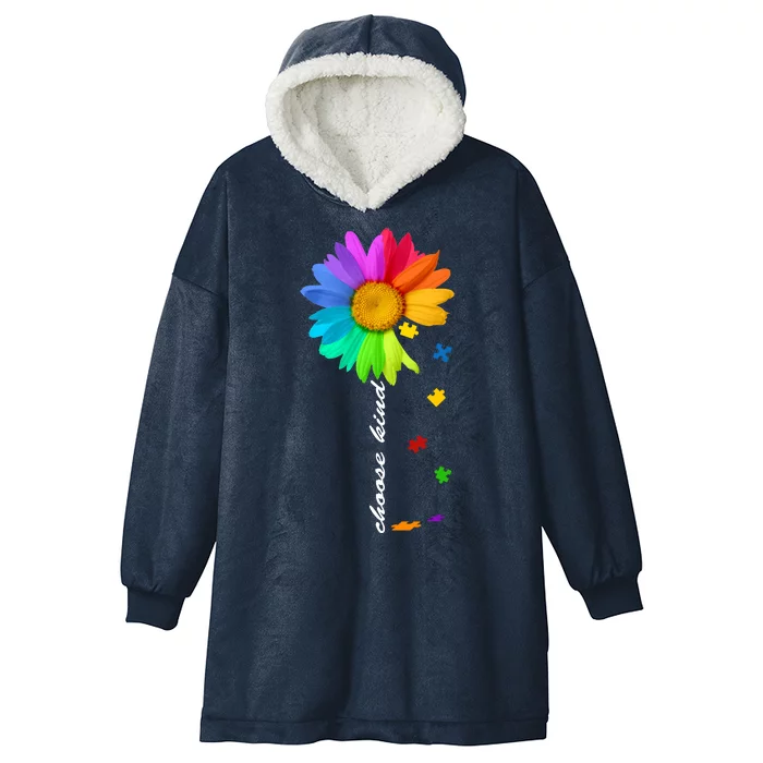 Choose Kind Autism Awareness Hooded Wearable Blanket