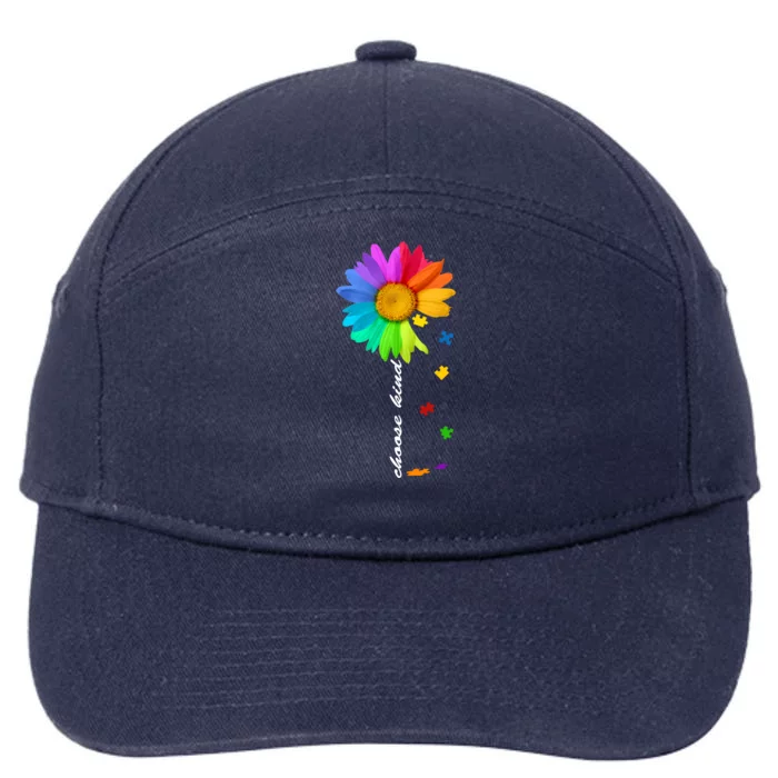 Choose Kind Autism Awareness 7-Panel Snapback Hat