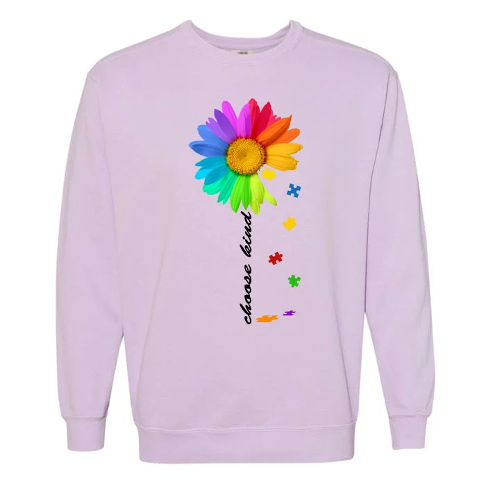 Choose Kind Autism Awareness Garment-Dyed Sweatshirt