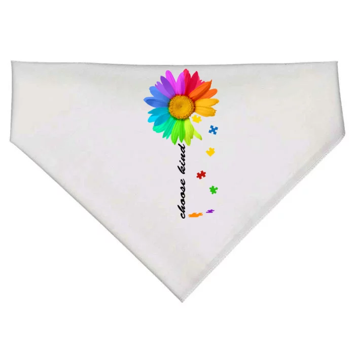 Choose Kind Autism Awareness USA-Made Doggie Bandana