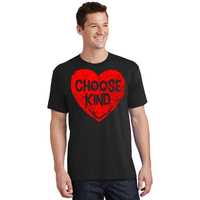 Choose Kind Distressed Heart Anti-Bullying T-Shirt