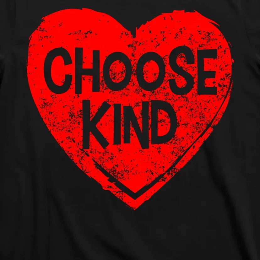 Choose Kind Distressed Heart Anti-Bullying T-Shirt