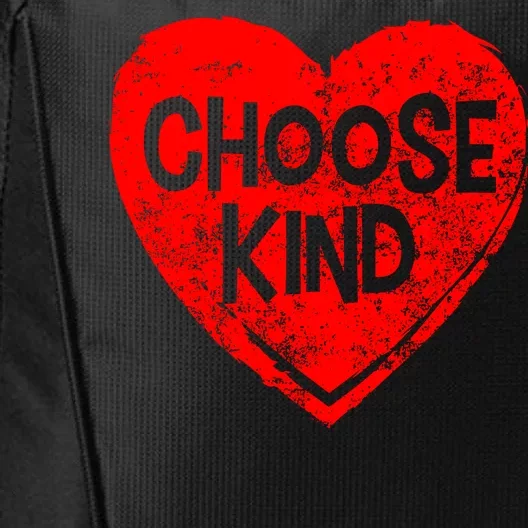 Choose Kind Distressed Heart Anti-Bullying City Backpack