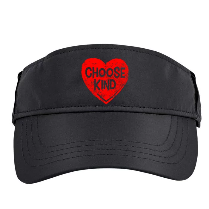 Choose Kind Distressed Heart Anti-Bullying Adult Drive Performance Visor