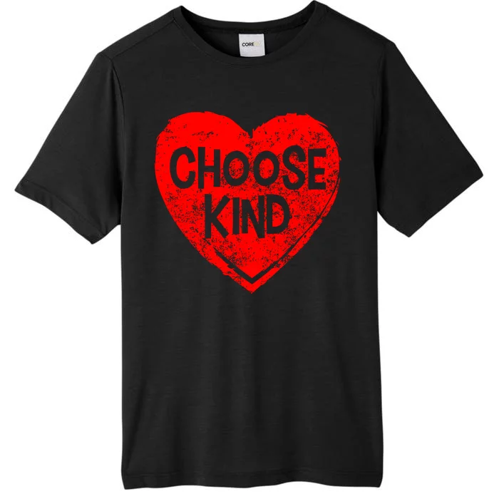 Choose Kind Distressed Heart Anti-Bullying ChromaSoft Performance T-Shirt