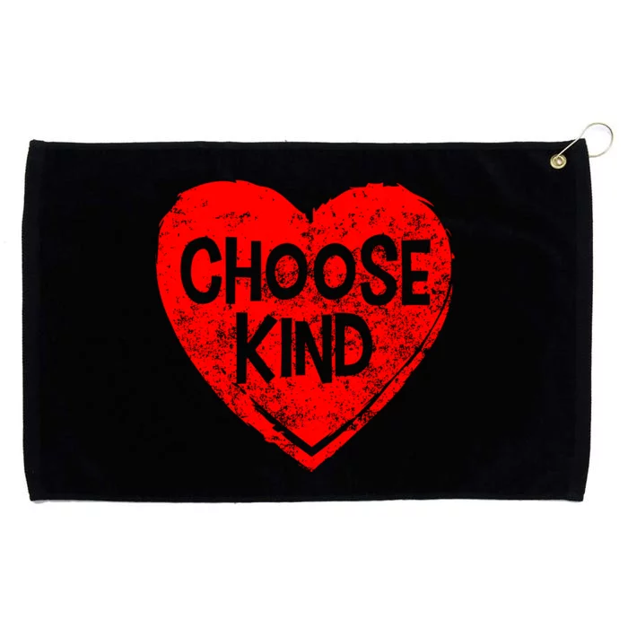 Choose Kind Distressed Heart Anti-Bullying Grommeted Golf Towel