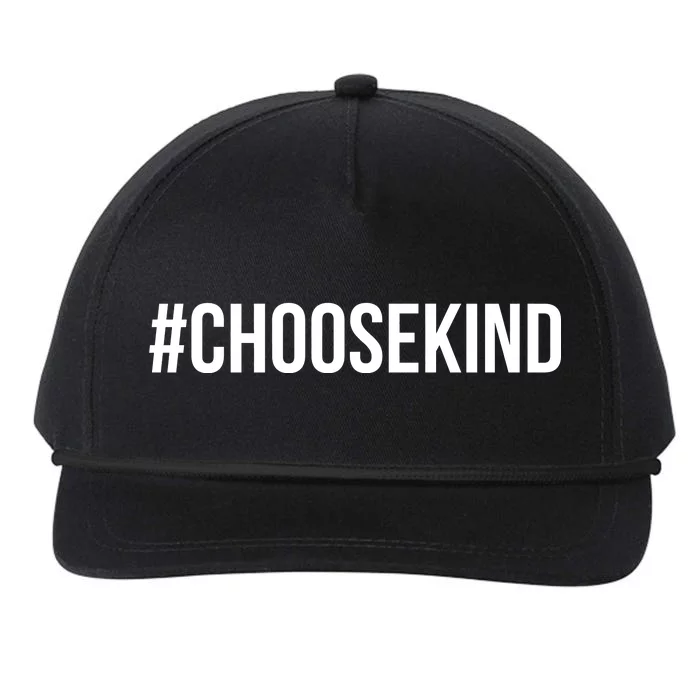 Choose Kind Hashtag #Choosekind Anti Bullying Snapback Five-Panel Rope Hat