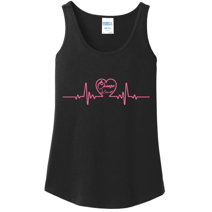 Choose Kind kidness Anti Bullying Heart Ladies Essential Tank