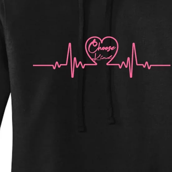 Choose Kind kidness Anti Bullying Heart Women's Pullover Hoodie