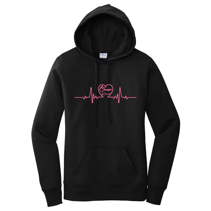 Choose Kind kidness Anti Bullying Heart Women's Pullover Hoodie