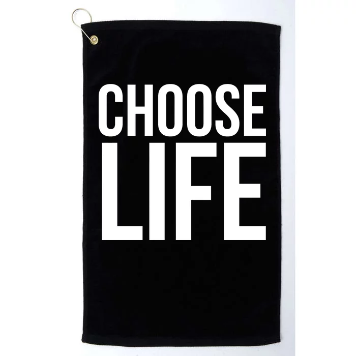 Choose Life Platinum Collection Golf Towel